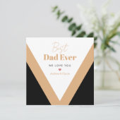 Beste papa ooit feestdagenkaart (Staand voorkant)