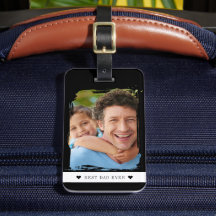 Beste papa ooit foto gepersonaliseerd zwart en wit