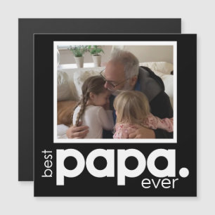 Beste Papa ooit foto magnetische 5.25" Kaart