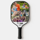 Beste papa ooit Foto sjabloon Pickleball Paddle (Achterkant)