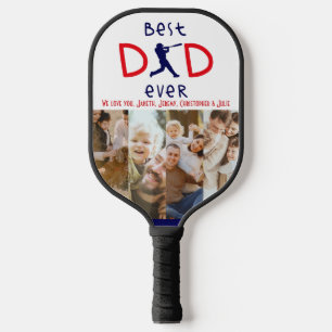 Beste papa ooit Foto Sport Keepsake Vaders Dag Pickleball Paddle