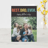 Beste papa ooit Foto Vaders Dag Kaart (Gele Bloem)