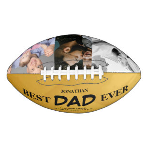 Beste papa ooit fotoontwerp voor vader en kinderen american football