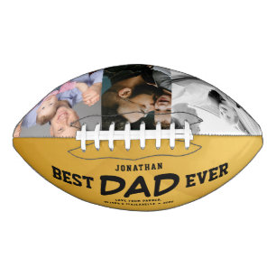 Beste papa ooit fotoontwerp voor vader en kinderen american football