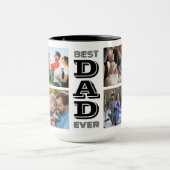 Beste papa ooit fototypografie Vaderdag Mok (Midden)