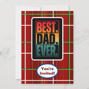 Beste Papa Ooit Gekruist Geruit Verjaardagsfeest E Kaart