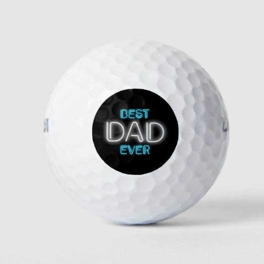 Beste Papa Ooit Gelukkige Vaderdag | Golfballen (Voorkant)