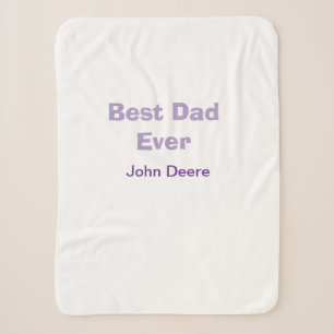 Beste papa ooit gelukkige vaderdag naam paars eenv sherpa deken
