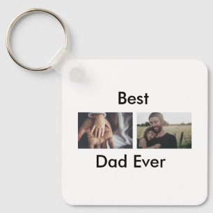 beste papa ooit gelukkige vaderdag voeg jouw foto sleutelhanger