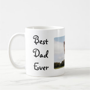 Beste papa ooit gepersonaliseerd 1 foto koffiemok