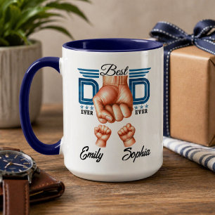 Beste papa ooit gepersonaliseerd Douane Vaderdag Mok