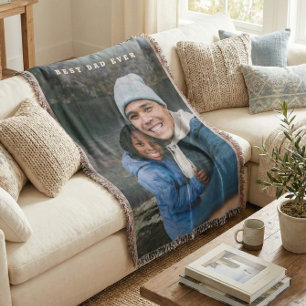 Beste papa ooit Gepersonaliseerd familiefoto aande Deken