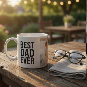 Beste papa ooit Gepersonaliseerde foto Espresso Kop