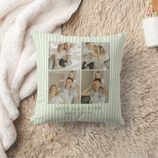 Beste papa ooit Gepersonaliseerde foto | Op maat Kussen