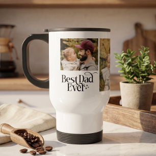 Beste papa ooit Gepersonaliseerde foto Reisbeker