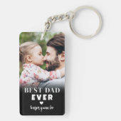 Beste Papa Ooit Gepersonaliseerde Foto Sleutelhanger (achterkant)