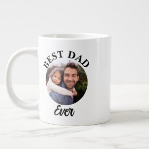 Beste papa ooit gepersonaliseerde foto template extra grote beker