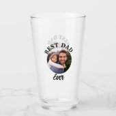 Beste papa ooit gepersonaliseerde foto template glas (Voorkant)