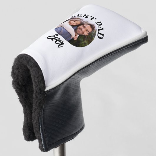 Beste papa ooit gepersonaliseerde foto template golfheadcover (3/4 voorkant)