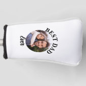 Beste papa ooit gepersonaliseerde foto template golfheadcover (Voorkant)