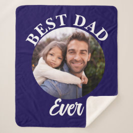 Beste papa ooit gepersonaliseerde foto template sherpa deken