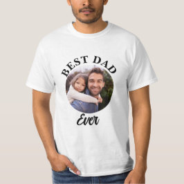Beste papa ooit gepersonaliseerde foto template t-shirt