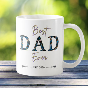 Beste papa ooit gevestigd jaar Vaderdag Koffiemok