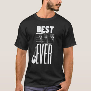 Beste Papa Ooit Gitarist Akkoordnotities Gitaar 1 T-shirt