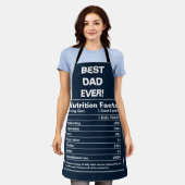 Beste papa ooit grappige vaders dag voeding feiten schort (Gedragen)