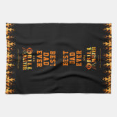 BESTE PAPA OOIT GRILL MASTER gepersonaliseerd Theedoek (Horizontaal)