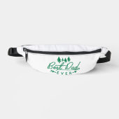 Beste papa ooit groene typografie met bomen heuptasje (Voorkant)