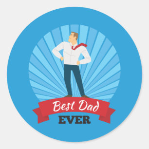 Beste papa ooit Happy Vaderdag STICKER