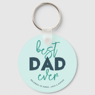 Beste Papa Ooit Is Van Kinderen Namen Cadeau Voor  Sleutelhanger