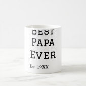 Beste papa ooit. Jaar datum naam vader's dag toevo Koffiemok (Center)