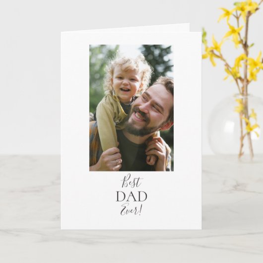 Beste papa ooit!  kaart (Gele Bloem)