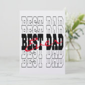Beste Papa Ooit Kaart, Gepersonaliseerde Vaderdag  Kaart (Staand voorkant)