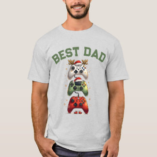 Beste papa ooit - Kerstcadeau voor gamers T-shirt