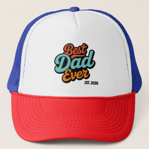 Beste Papa Ooit Kleurrijk Retro Vaderdag Cadeau Tr Trucker Pet