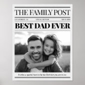 Beste papa ooit krant aangepaste foto poster (Voorkant)
