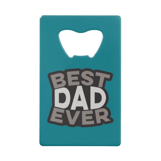 Beste papa ooit kredietkaart flessenopener (Voorkant)
