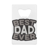 Beste papa ooit kredietkaart flessenopener (Achterkant)