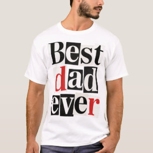 Beste Papa Ooit Losgeldbrief Stijl Grappig Shirt