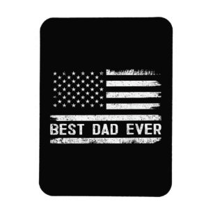 Beste papa ooit met Amerikaanse vlag cadeaus vader Magneet