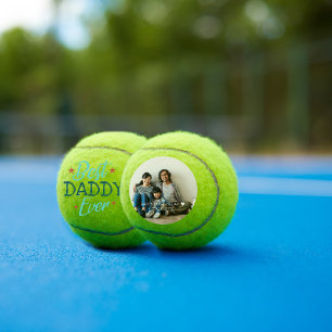 Beste Papa Ooit Met de hand geschreven foto Tennisballen