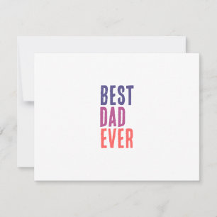 Beste Papa Ooit Minimalistische Cool Professionele Notitiekaartje