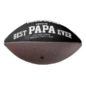 BESTE PAPA OOIT Modern Cool Black and White Trendy American Football (Gedraaid 270)
