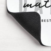 Beste papa ooit Modern Elegant Eenvoudige Vaderdag Muismat (Hoek)