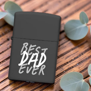 Beste papa ooit modern wit en grijs grunge