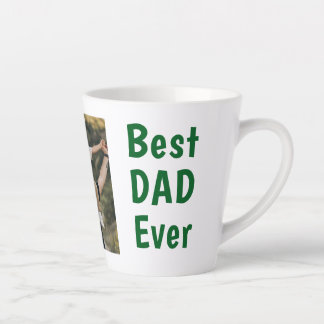 Beste papa ooit moderne foto groene Vaderdag Latte Mok