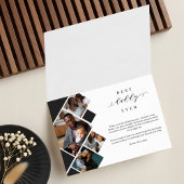 Beste papa ooit moderne fotocollage gepersonalisee kaart